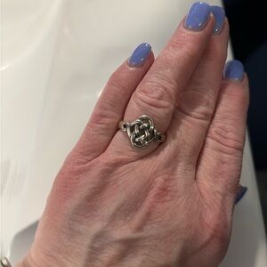 Brighton Silver Celtic Knot Ring with Polished Finish